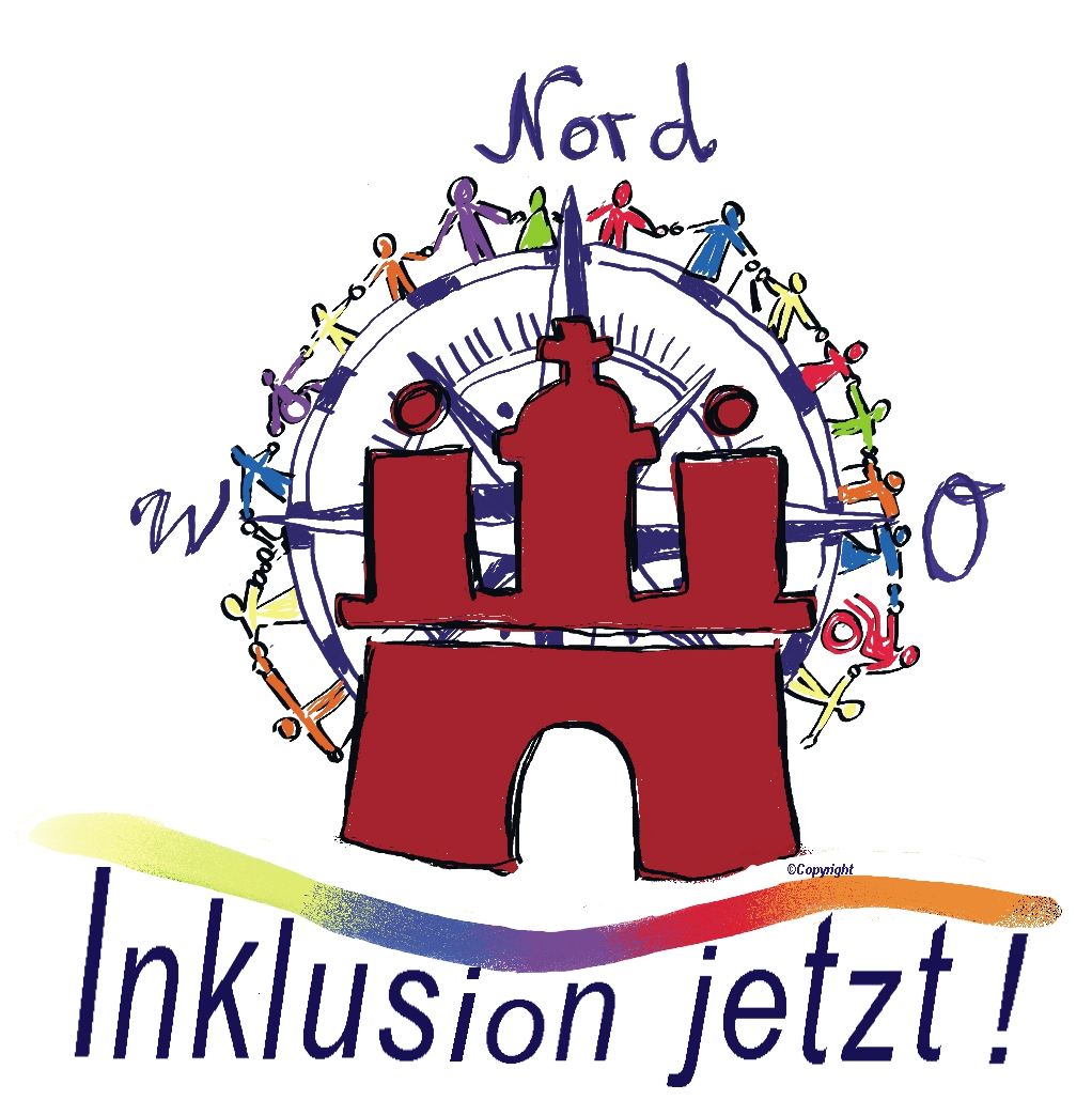 Logo Hamburg Nord Inklusion jetzt